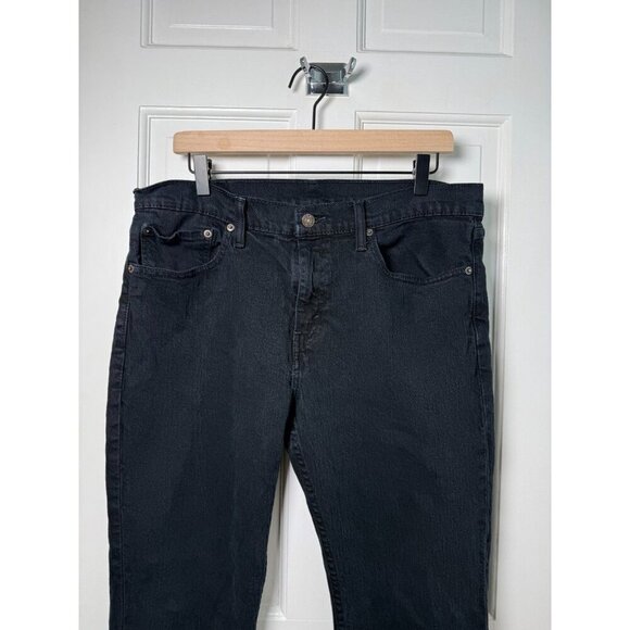 Levi's Men's Black Straight Leg Demin Jeans W36 X 32L - Picture 4 of 10